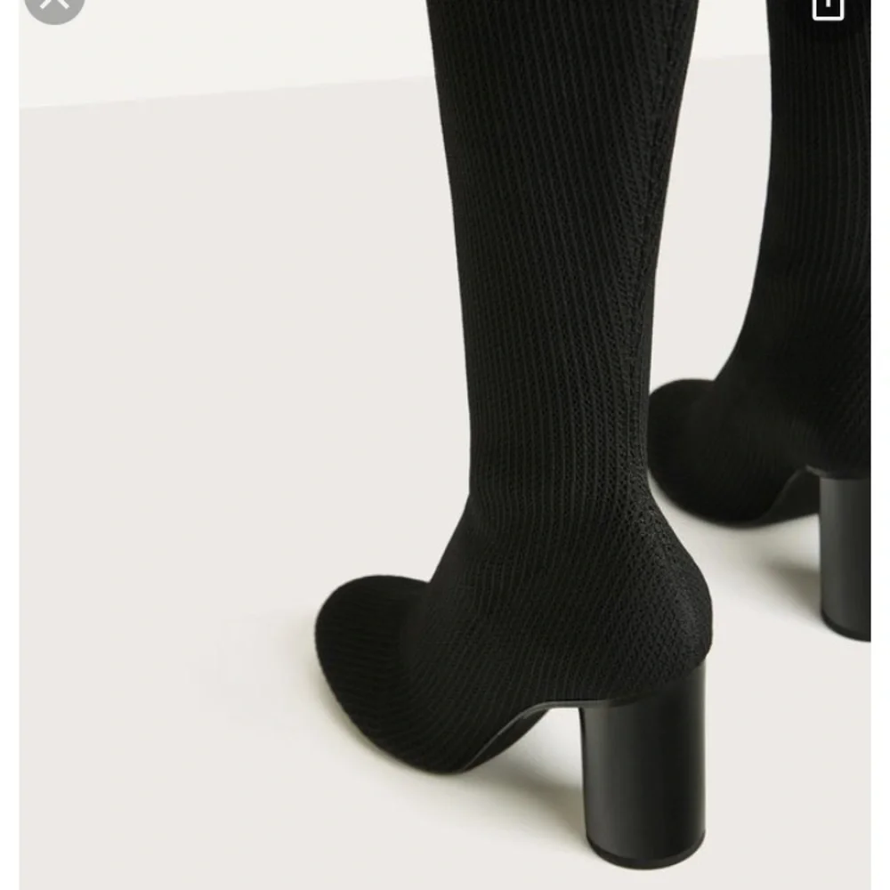 NWT! BERSHKA stretch fabric over the knee boots